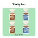 Baker Street Bread Mix - 2 Brown 600g & 2 White 550g Sliced Loaves (Pack of 4)