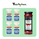 Baker Street White Slice Pack Of 04 with St Dalfour Jam Strawberry