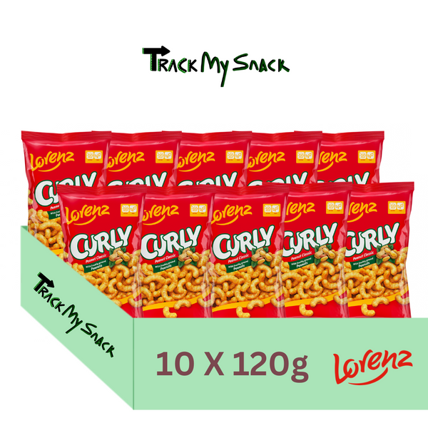 Lorenz Curly Peanut Classic 120g Pack of 10