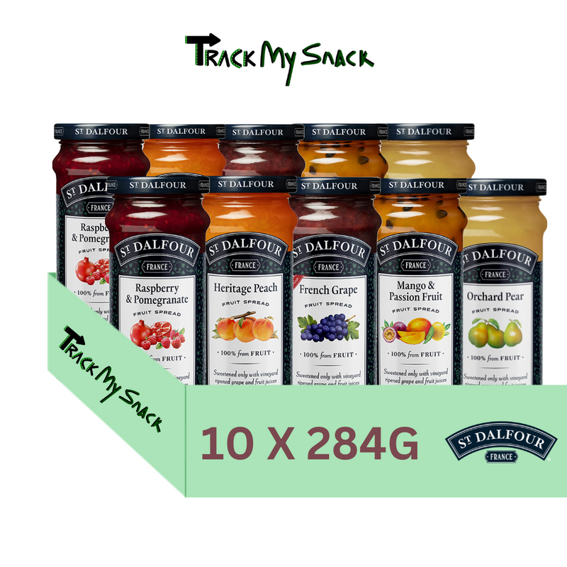 St Dalfour Mix Pack Of Fruit Spread 284g Pack Of 10 Premium Jam Spread Mix Pack