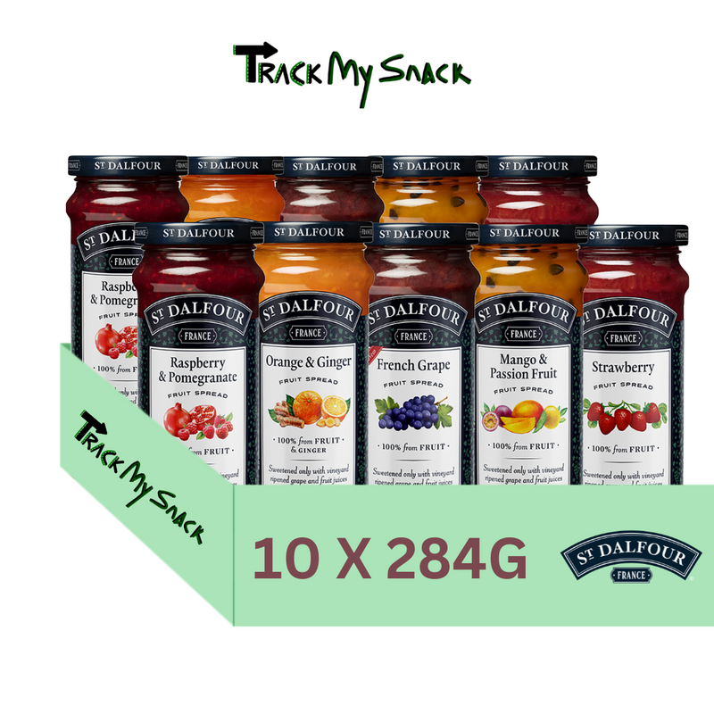 St Dalfour Mix Pack Of Fruit Spread 284g Pack Of 10 Premium Jam Spread Mix Pack