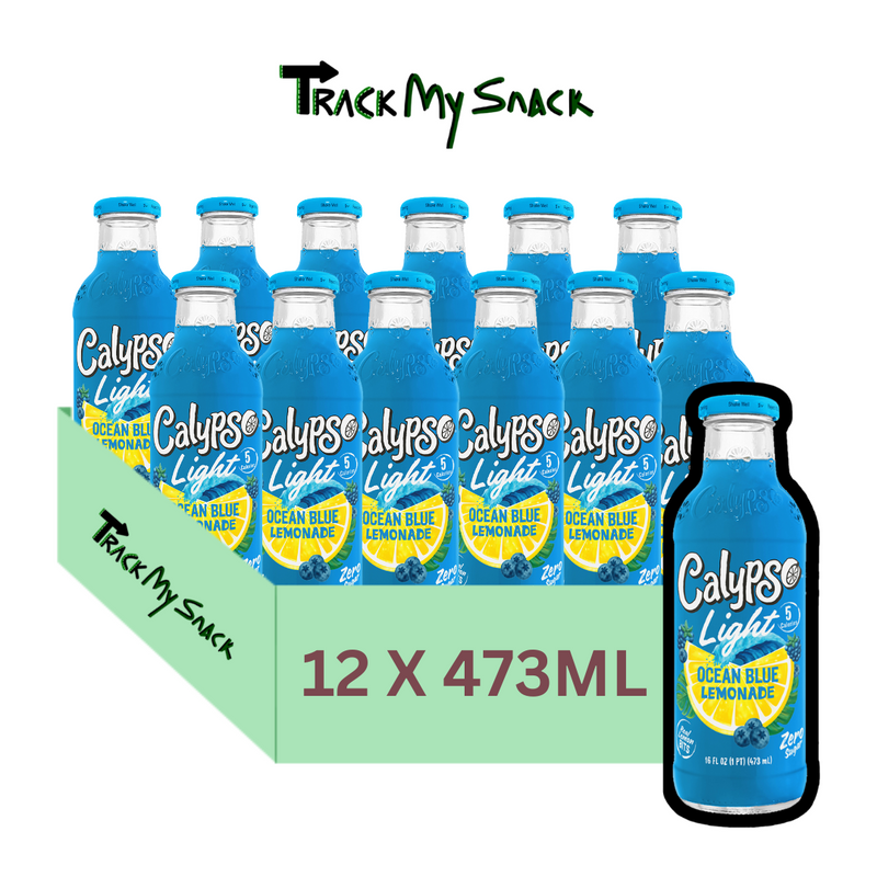 Calypso Drinks Ocean Blue 473ML Summer Drink (Pack Of 12)