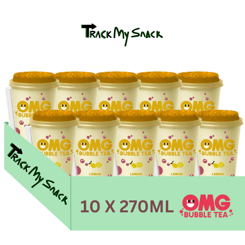 OMG Bubble Tea Lemon With Mango Bubbles OMG Bubble Tea 10 x 270ml