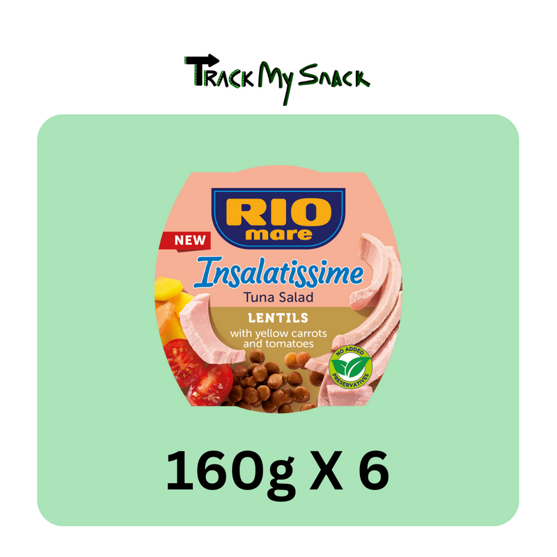 Rio Mare Insalatissime Tuna & Lentil Salad 160g Pack Of 06