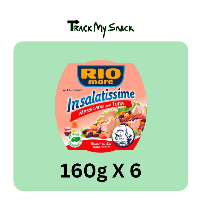 Rio Mare Tuna Mexican Style Salad Tonno 160g Pack Of 06