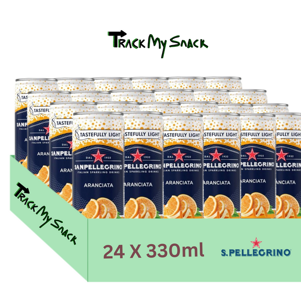 San Pellegrino Orange Flavour 24 Cans Pack | San Pellegrino 330ML Italian Taste