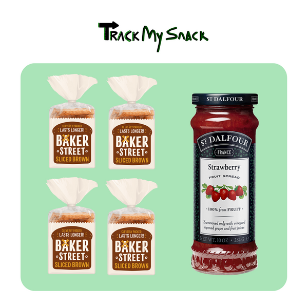 Baker Street Brawn Slice Pack Of 04 with St Dalfour Jam Strawberry